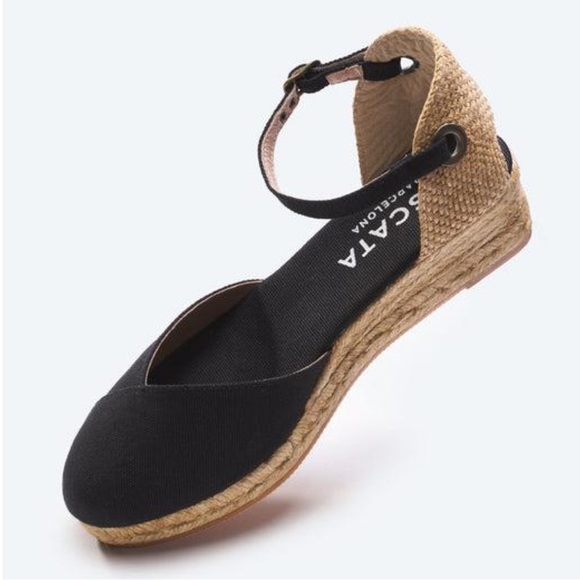 Viscata Barcelona Pubol Canvas Espadrille Low Wedges - Picture 3 of 13